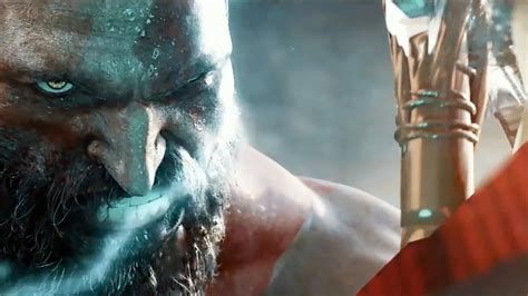 God Of War Ps5 Thor Vs Kratos Secret Cutscene 4k Ultra Hd Youtube