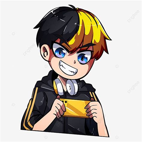 Boy Mobile Gamer Esport Logo Png Images Boy Clipart Cartoon Png Free