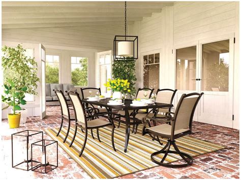 Ashley Burnella Outdoor Dining Room Set P456 645 P317 601a 602a