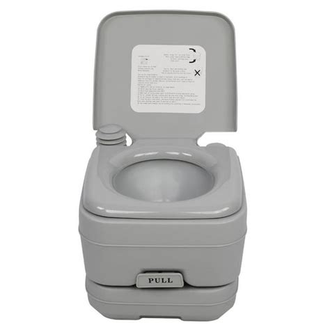 Zimtown Portable Toilet 10l26gal Leak Proof Flushable Water Porta