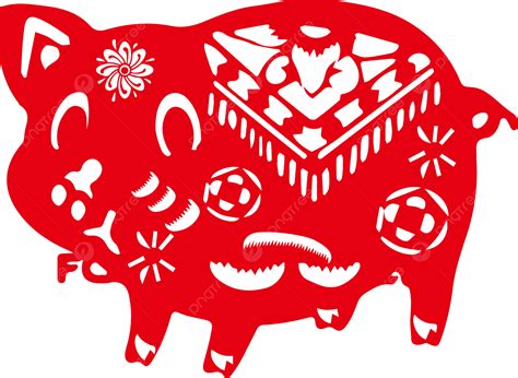 빨간색 전지 새해 돼지 상용 원소 돼지 새해 축제 Png 일러스트 및 벡터 에 대한 무료 다운로드 Pngtree
