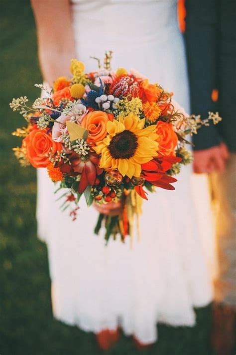 22 Wildflower Wedding Bouquets For Spring Summer Wedding Oh The