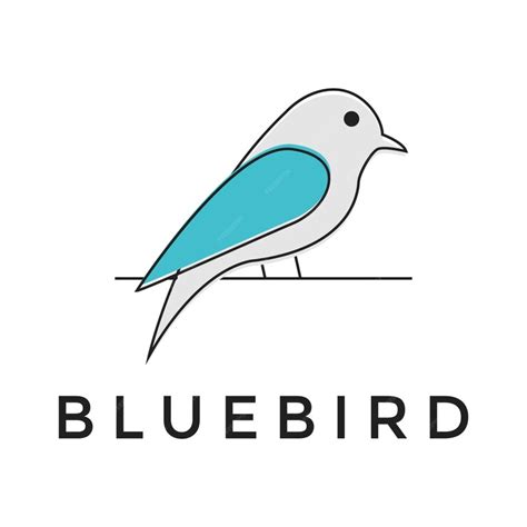 Premium Vector Blue Bird Logo Design Template