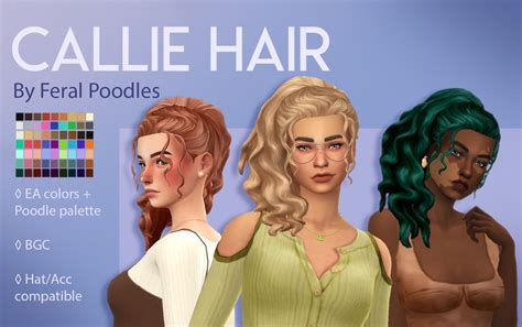 Callie Hair Sims 4 Maxis Match Cc Sims 4