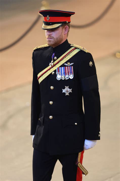 Prince Harry Wears Military Uniform At Queens Vigil Photos