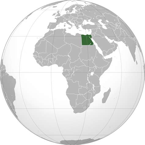 Location Of The Egypt In The World Map