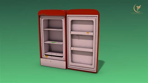 Refrigerator 3d Model Game Ready Pbr Cgtrader