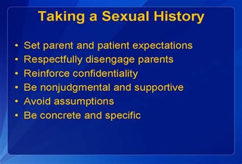 Taking A Sexual History With Your Adolescent Patients