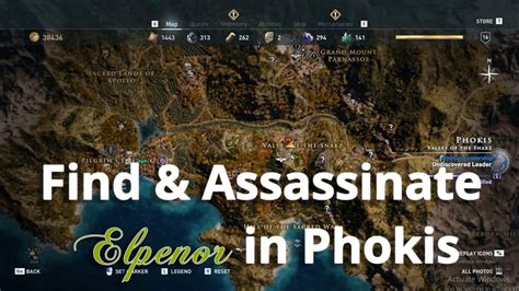 Find Assassinate Elpenor In Phokis Assassins Creed Odyssey Youtube