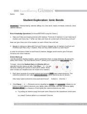 Electron configuration practice worksheet answers milas. Ionic_and_Covalent_Bonds_Gizmos - Write answers on your ...