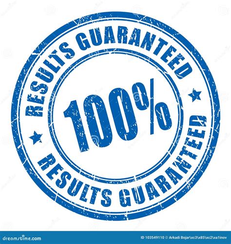 Results Guaranteed Vector Stamp Stock Vector Illustration Of Quality