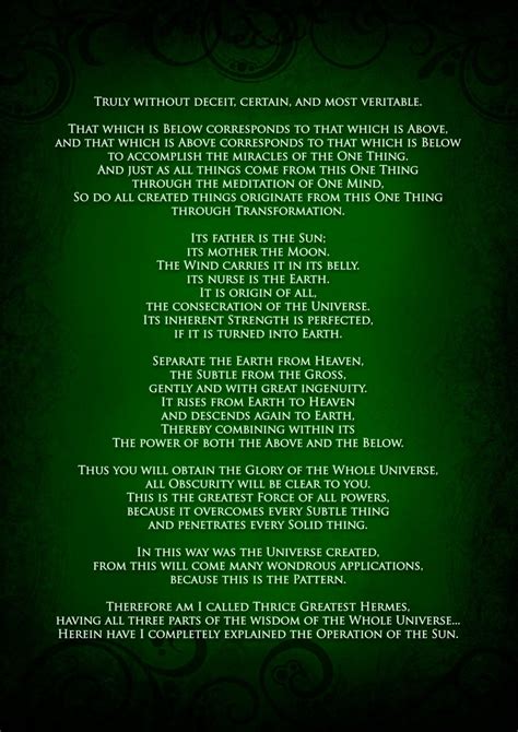 The Street Philosopher Emerald Tablets Of Thoth Knowledge And Wisdom