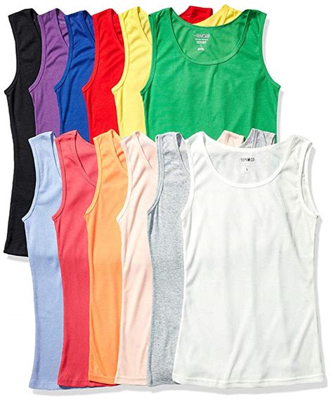 sumona sumona 12 women s ribbed fitted tank tops a shirts