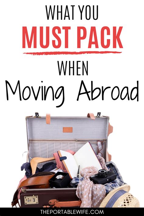 The Essential Moving Abroad Packing Checklist Artofit