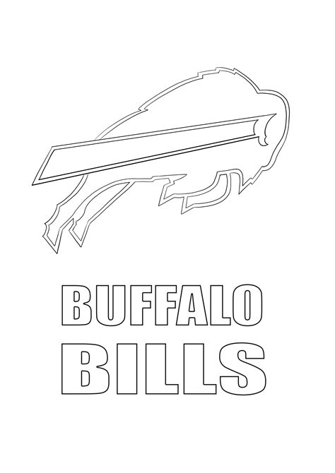 Buffalo Bills Coloring Pages Coloring Nation