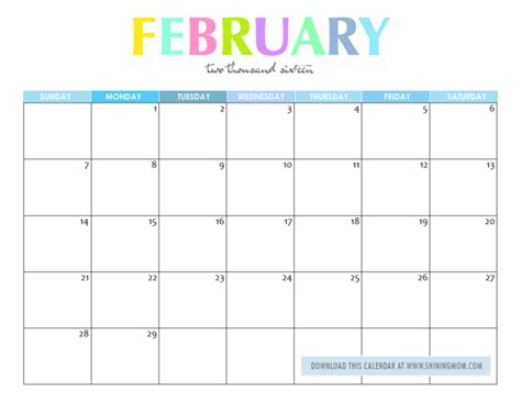 Free Printable Your Lovely 2016 Calendars