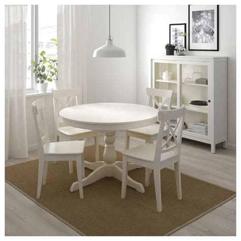 Ingatorp Extendable Table White Max Length 61 Ikea Dining Room