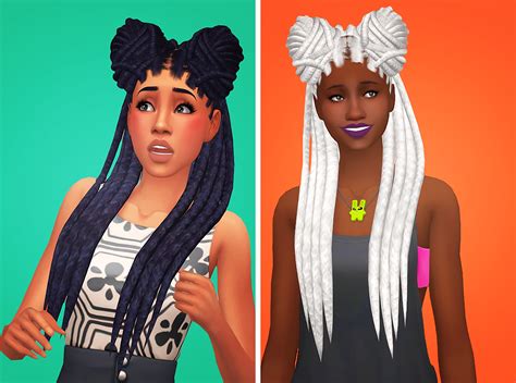 Sims 4 Ahoob Braids