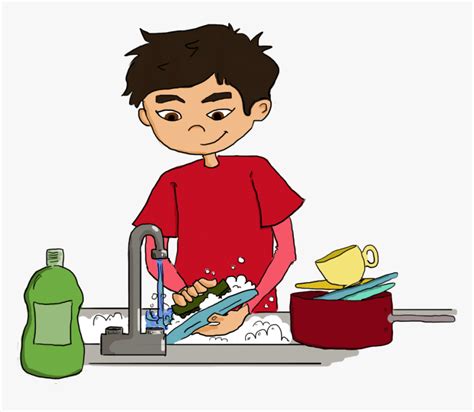 Ways To Teach Wash The Dishes Clipart Hd Png Download Kindpng