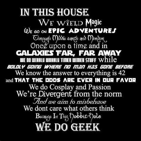 In This House We Do Geek Poster In This House We Geek Poster Geek