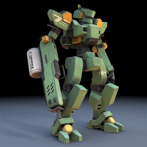 Sentinel Robot Mech For Daz Studio 3d Model Rigged Duf
