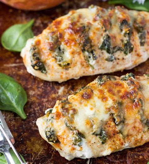 In a large pan add a dash of olive oil, cook spinach over medium until it starts to wilt. Chicken Nirvana! | Hasselback chicken, Goat cheese recipes ...