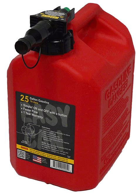 Gas Cans No Spill 1405 2 12 Gallon Poly Gas Can Mowers And Outdoor Power