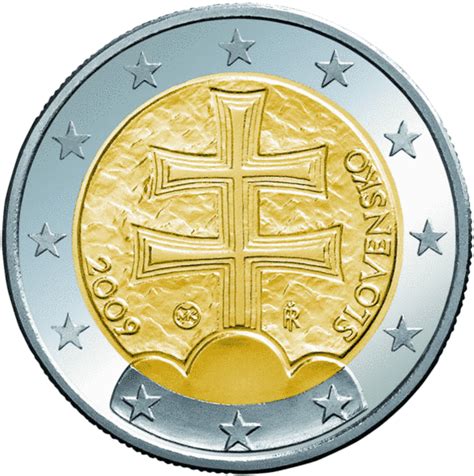 Slovensko 2 Euro 2015 2 Euro 2015 European Union Flag Slovakia Coin