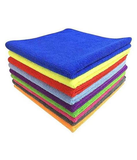 microfiber cleaning cloths 40x40cms 250gsm multi colour highly absorbent lint and streak free