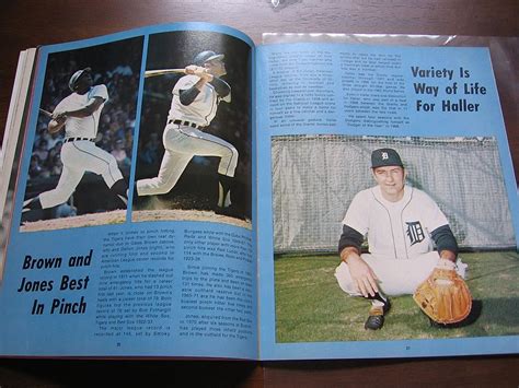 1972 Detroit Tigers Baseball Yearbook from cheriescollectibletreasures on Ruby Lane