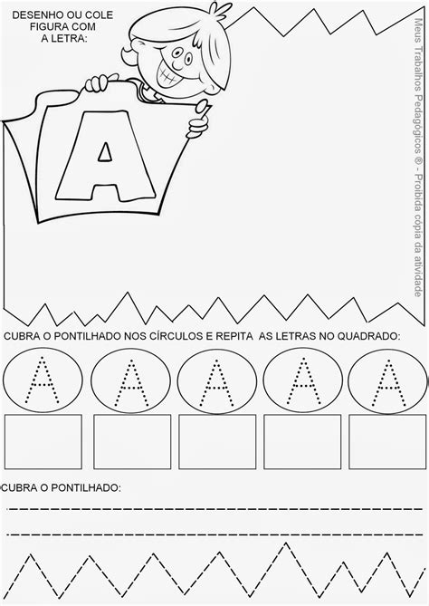 Atividades Maternal Letra A