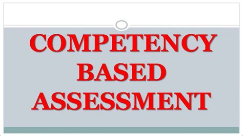 Competency Based Assessment Youtube