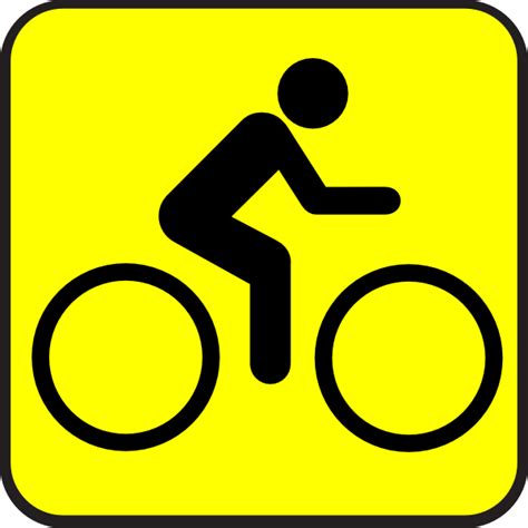 Bike Sign Clip Art At Vector Clip Art Online