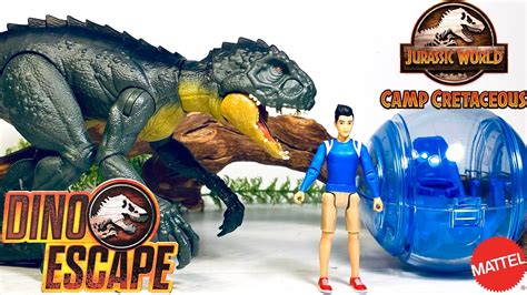 Mattel Camp Cretaceous Scorpios Rex Danger Pack Review Kenji Jurassic World Dino Escape Youtube