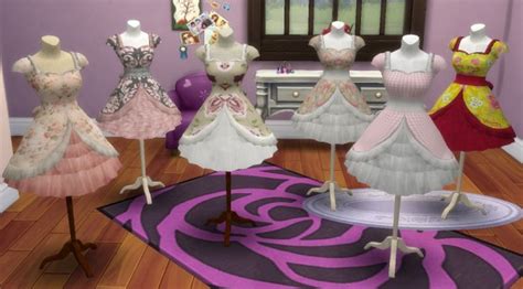 Simsworkshop Pocci Lolita Dress On Mannequin By Biguglyhag • Sims 4