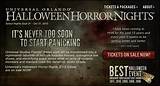 Universal Halloween Horror Nights Tickets