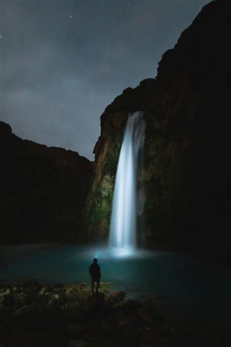 Havasu Falls At Night By Jeremy Bishop More Havasu Falls Beautiful
