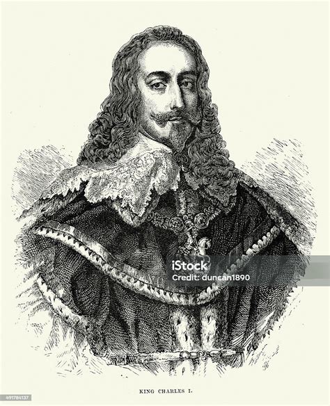 King Charles I Stock Illustration Download Image Now 17th Century 17th Century Style Adult