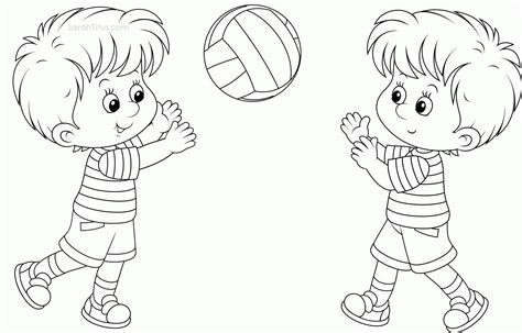 Playing Outside Coloring Pages Coloring Pages