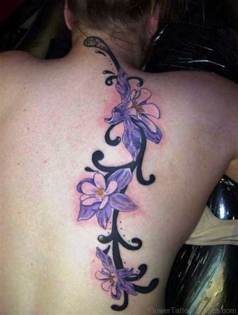 Flower vine tattoos can be kept simple or made elaborate with intricate designs. 32 Best Columbine Flower Tattoos
