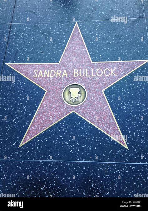 Hollywood California July 26 2017 Sandra Bullock Hollywood Walk Of