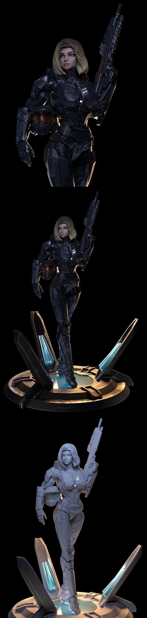 Halo Female Spartan Armored D Print Softarchive
