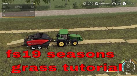 Fs19 Seasons Grass Tutorial Youtube