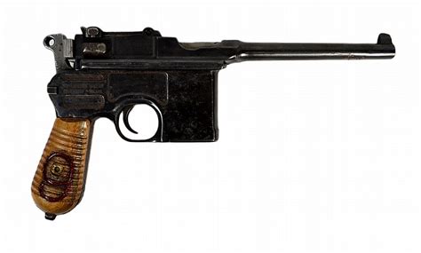 Lot Pistol Mauser C96 Red 9 Broom Handle