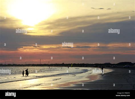 Late Afternoon At Cassino Beach Stock Photo Alamy