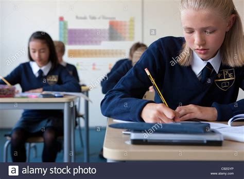 Teenage Girl In School Uniform Stock Photos & Teenage Girl In School Uniform Stock Images - Alamy
