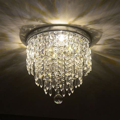 Ul Listed 3 Light Crystal Chandelier Ceiling Fixture Pendant For Study