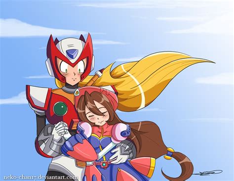 Zero And Iris Together At Last By Neko Chan On Deviantart Mega Man