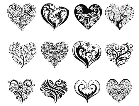 Decorative Heart Vector Art Free Vector Cdr Download