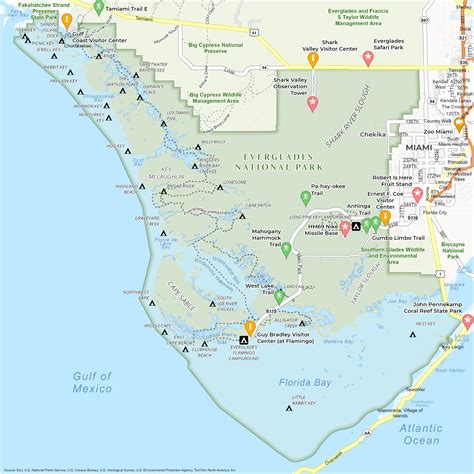 Everglades National Park Map Gis Geography